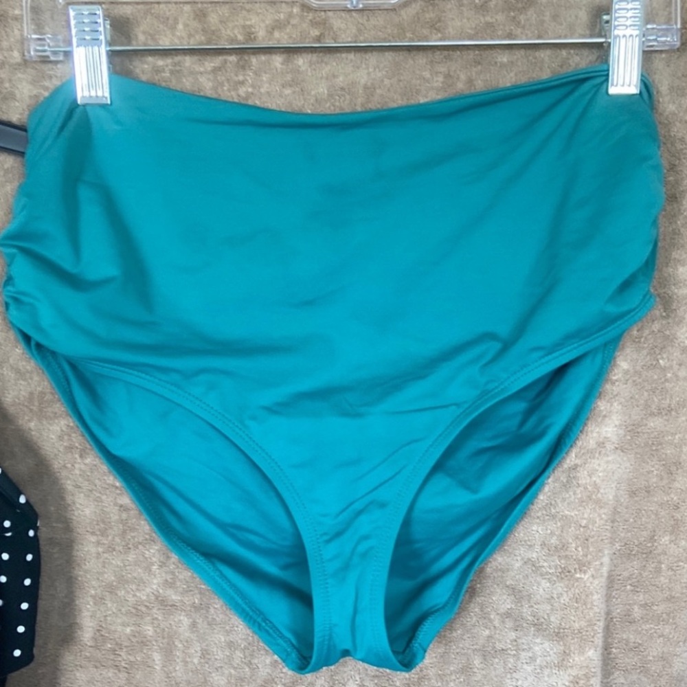 🌵5 for $20🌵 Anne Cole Turquoise Women's High-Waist Swim Bottom